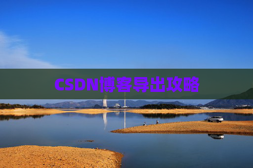 CSDN博客导出攻略